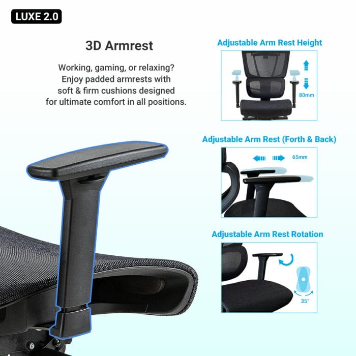 NextChair Ergonomic Arm Rest Chair