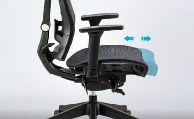 Affordable Ergonomic Chair with Sliding Seat for Comfort and Support