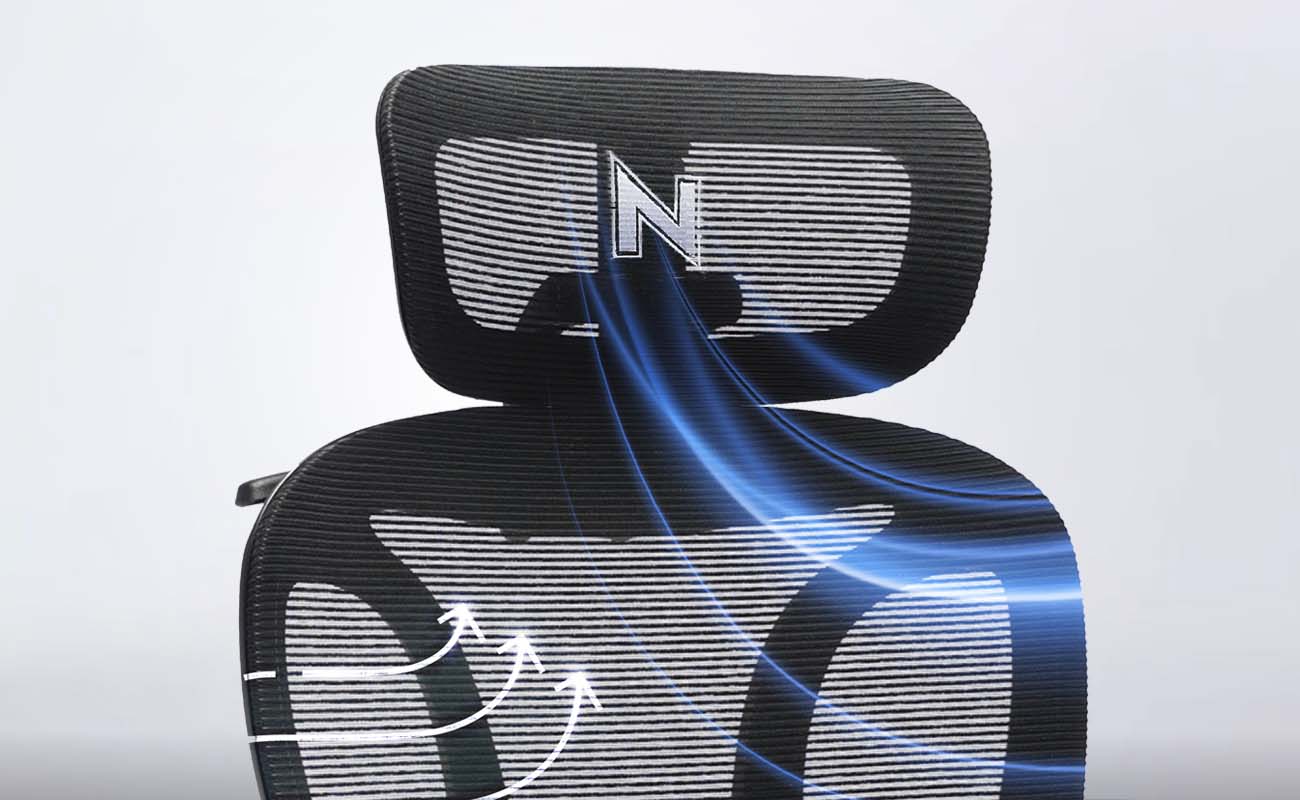 head breathable grey bg