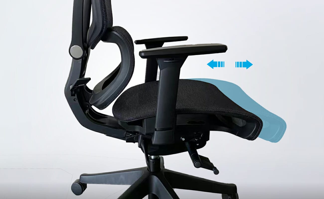 black ergonomic office chair