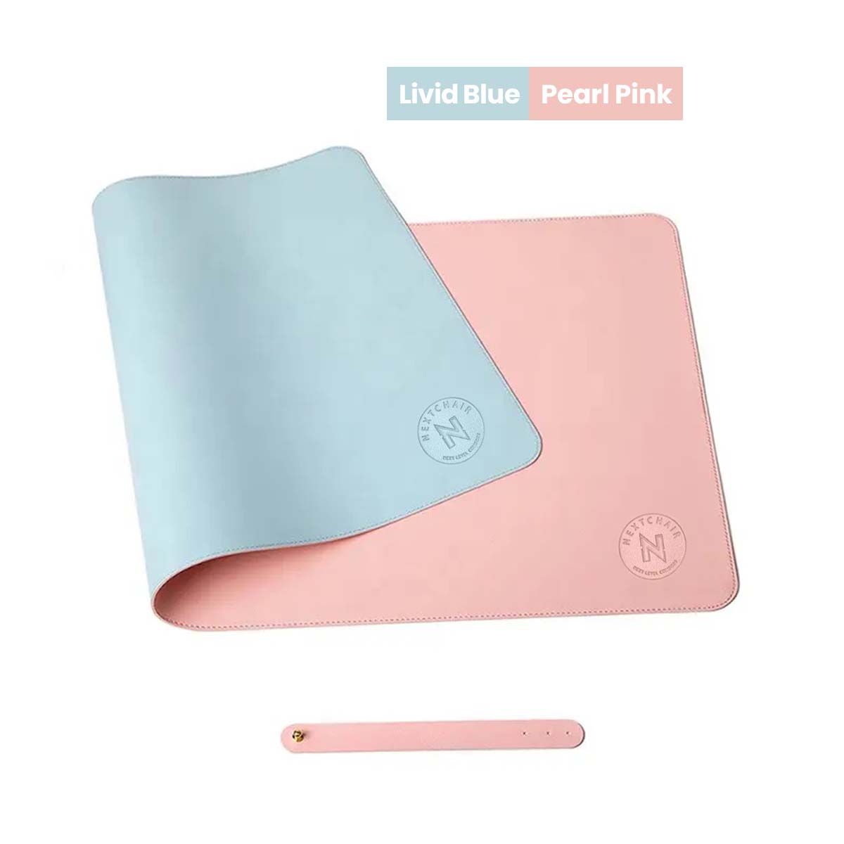 Artboard 7 ocean light blue and pearl pink deskpad
